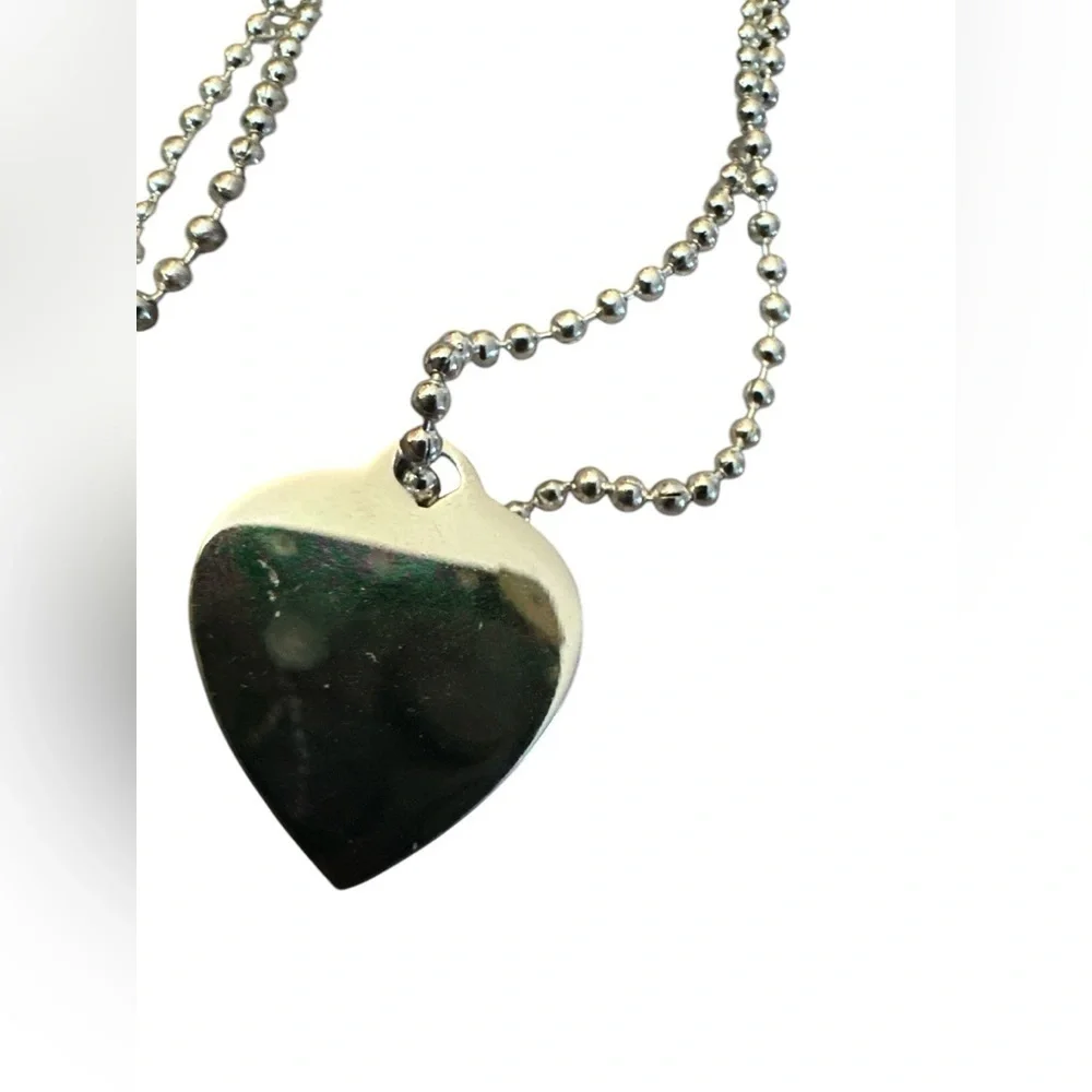 Silver Heart and Key Necklaces NWT